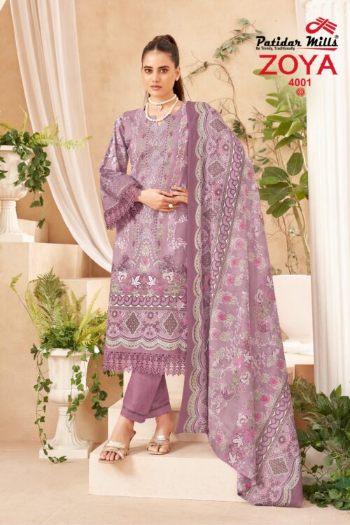 Patidar Mills Zoya 4008 Floral Digital Print Ladies Suit with Dupatta